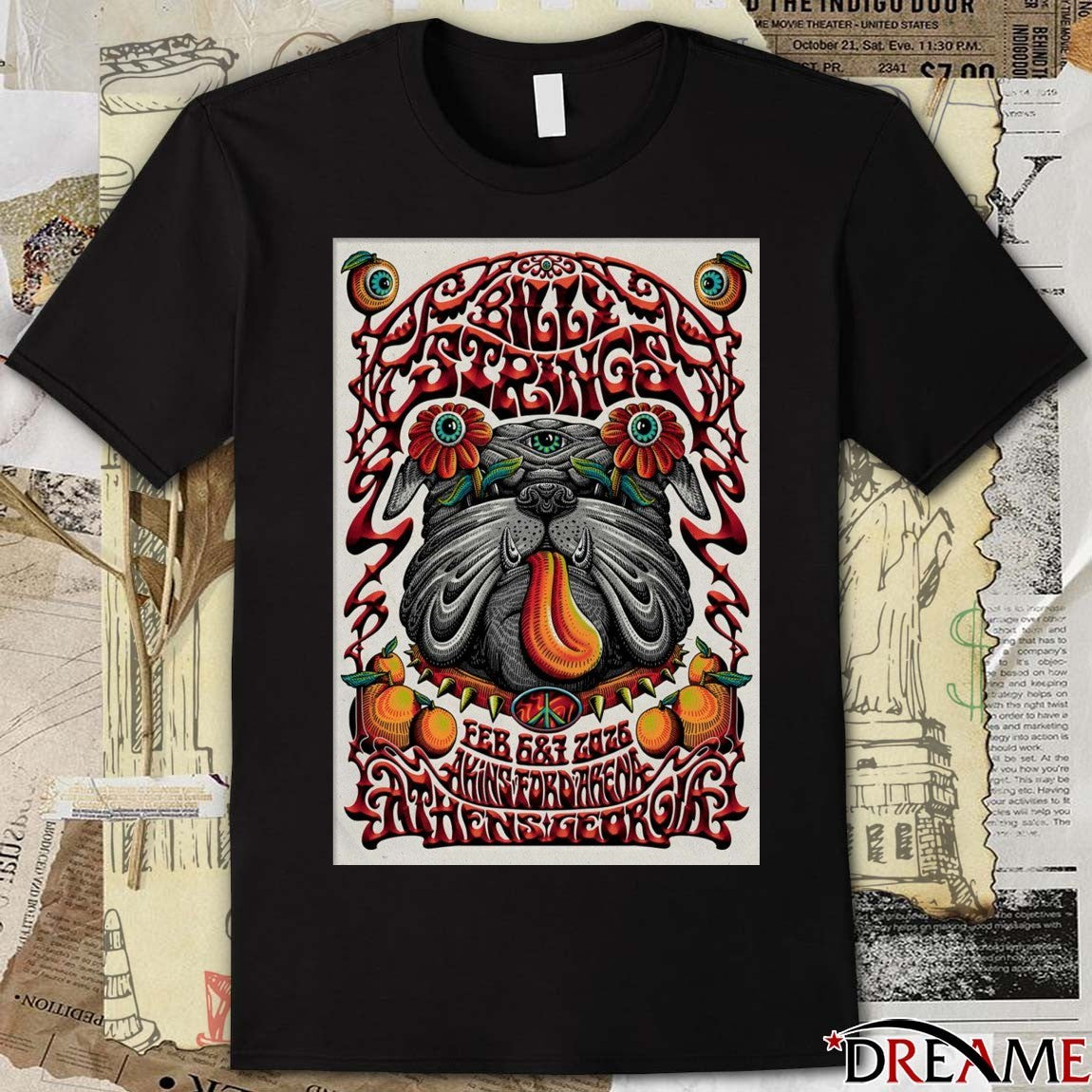 Poster Billy Strings Tour Athens GA On February 6-7 2026 t-shirt