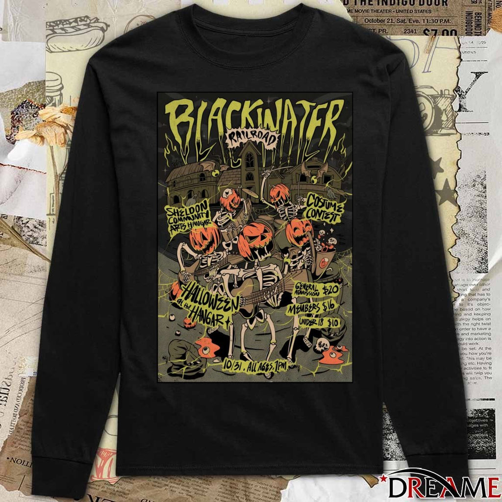 Poster Blackwater Railroad Co Sheldon Community Arts Hangar On October 31 2025 t-shirt
