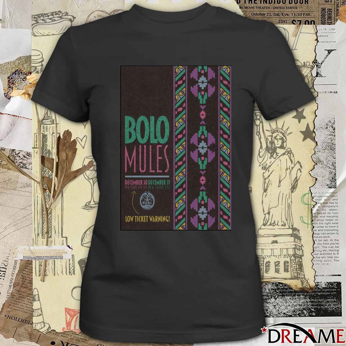 Poster Bolo Mules December 30-31 2025 Lexington KY New Years Eve t-shirt