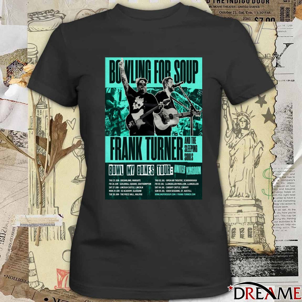 Poster Bowling For Soup Bowl My Bones UK Tour 2026 t-shirt