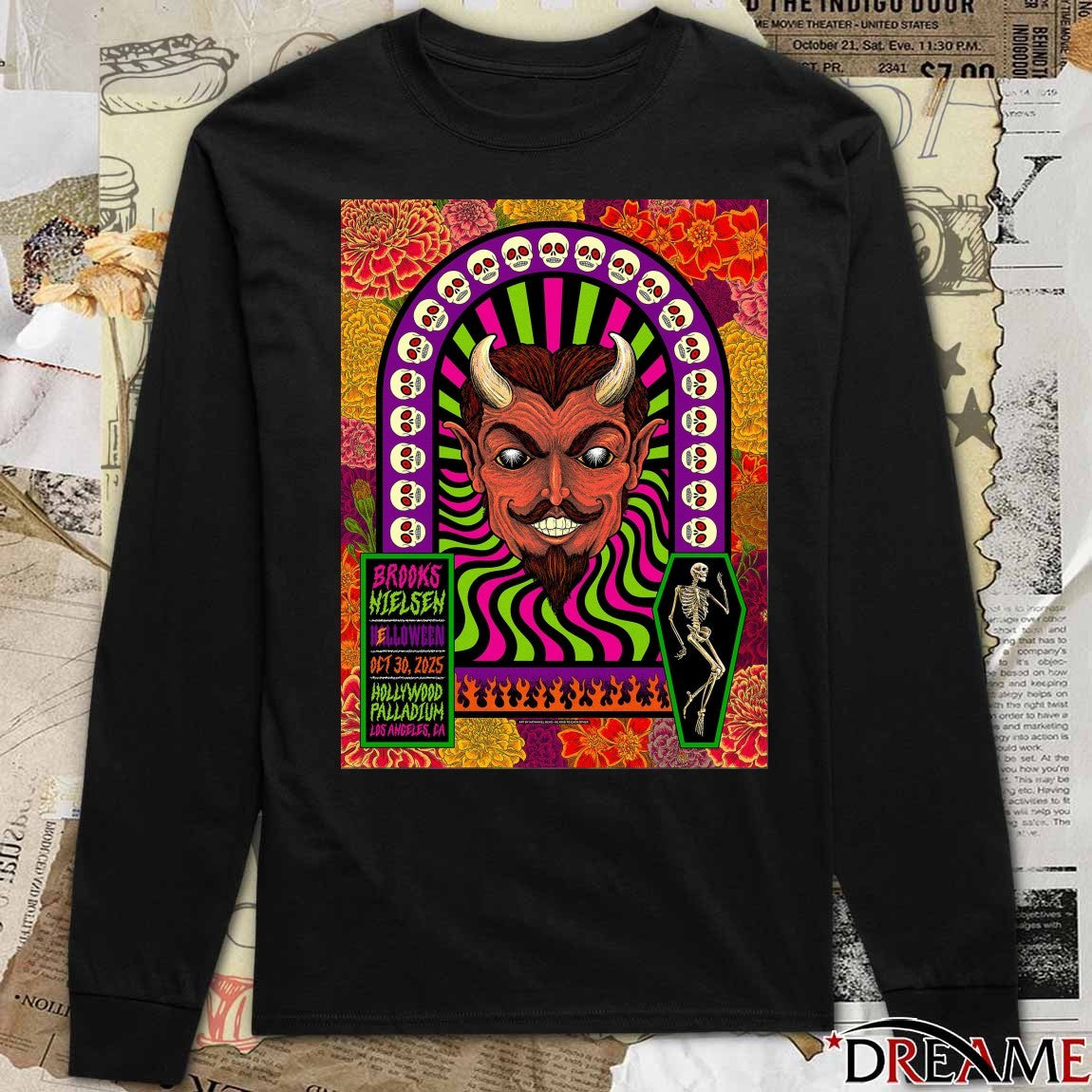 Poster Brooks Nielsen October 30 2025 Los Angeles Event Hollywood Palladium Halloween t-shirt