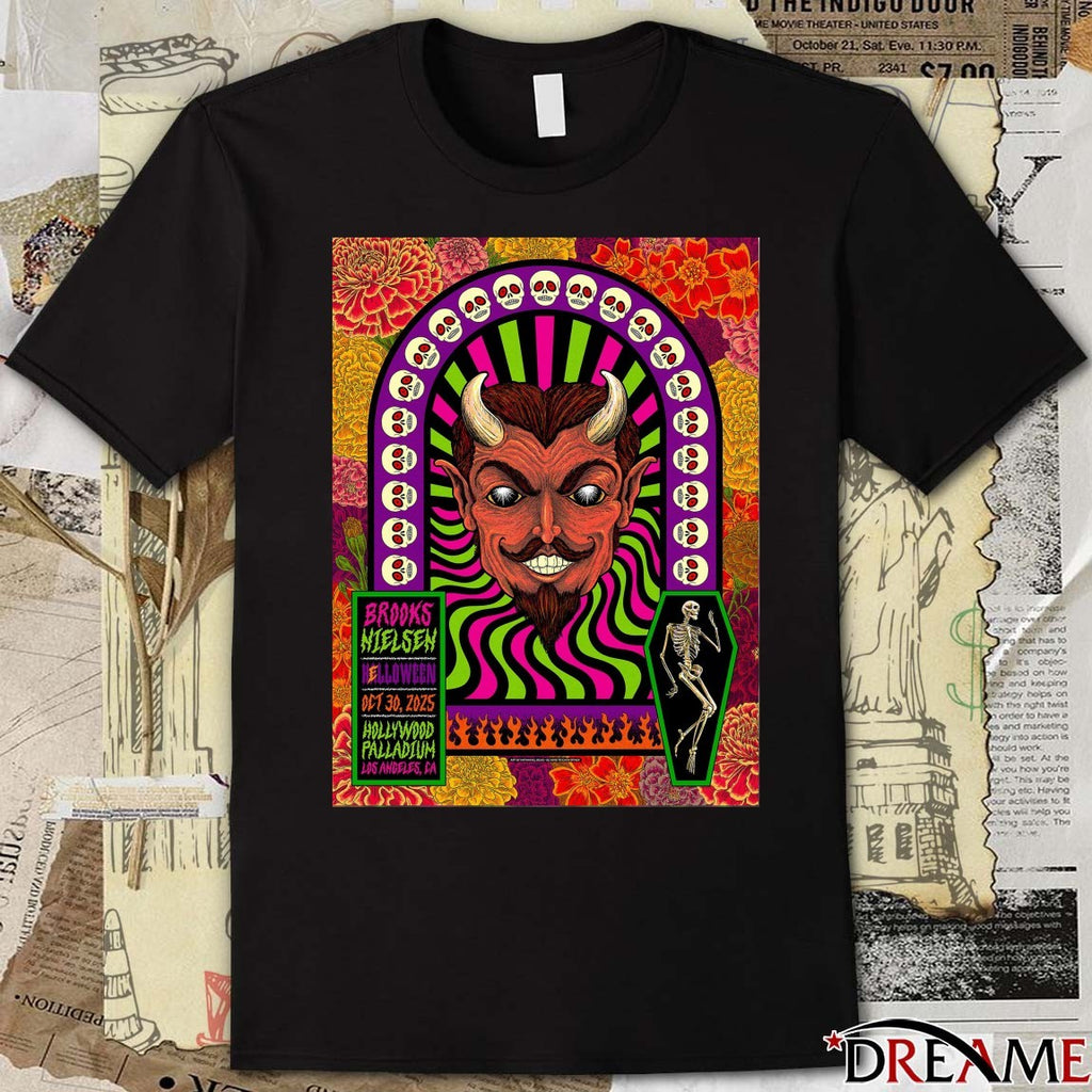 Poster Brooks Nielsen October 30 2025 Los Angeles Event Hollywood Palladium Halloween t-shirt