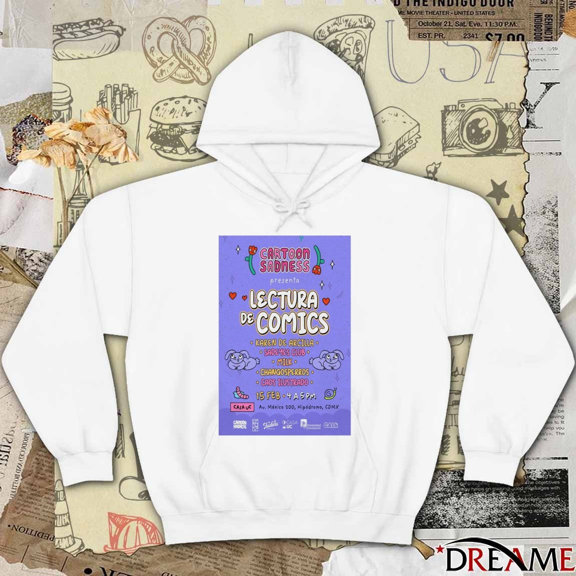 Poster Cartoon Sadness Lectura De Cómics 15 February 2026 t-shirt
