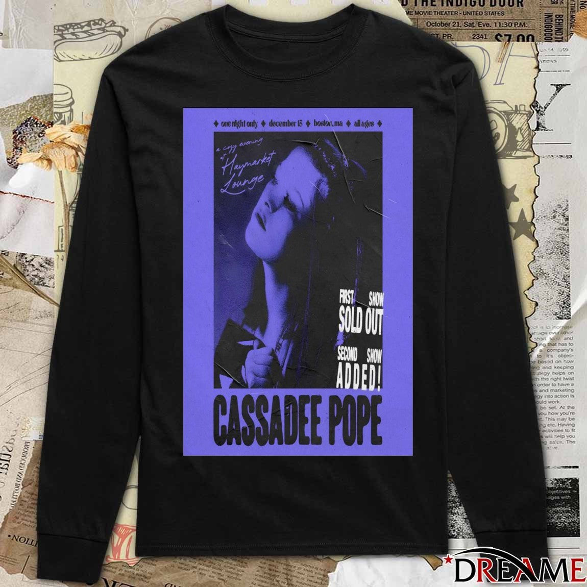 Poster Cassadee Pope Boston MA December 15 2025 One Night Only t-shirt