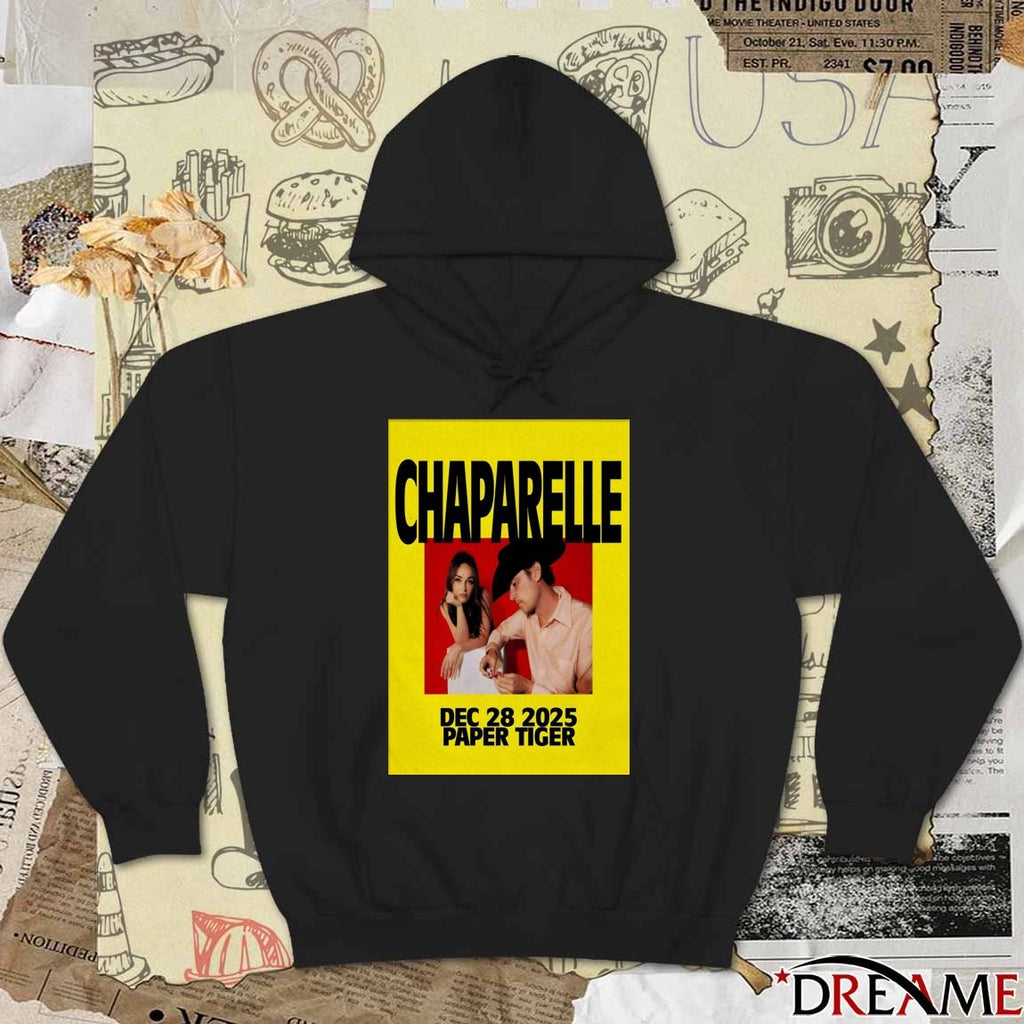 Poster Chaparelle In San Antonio TX On December 28 2025 Paper Tiger t-shirt