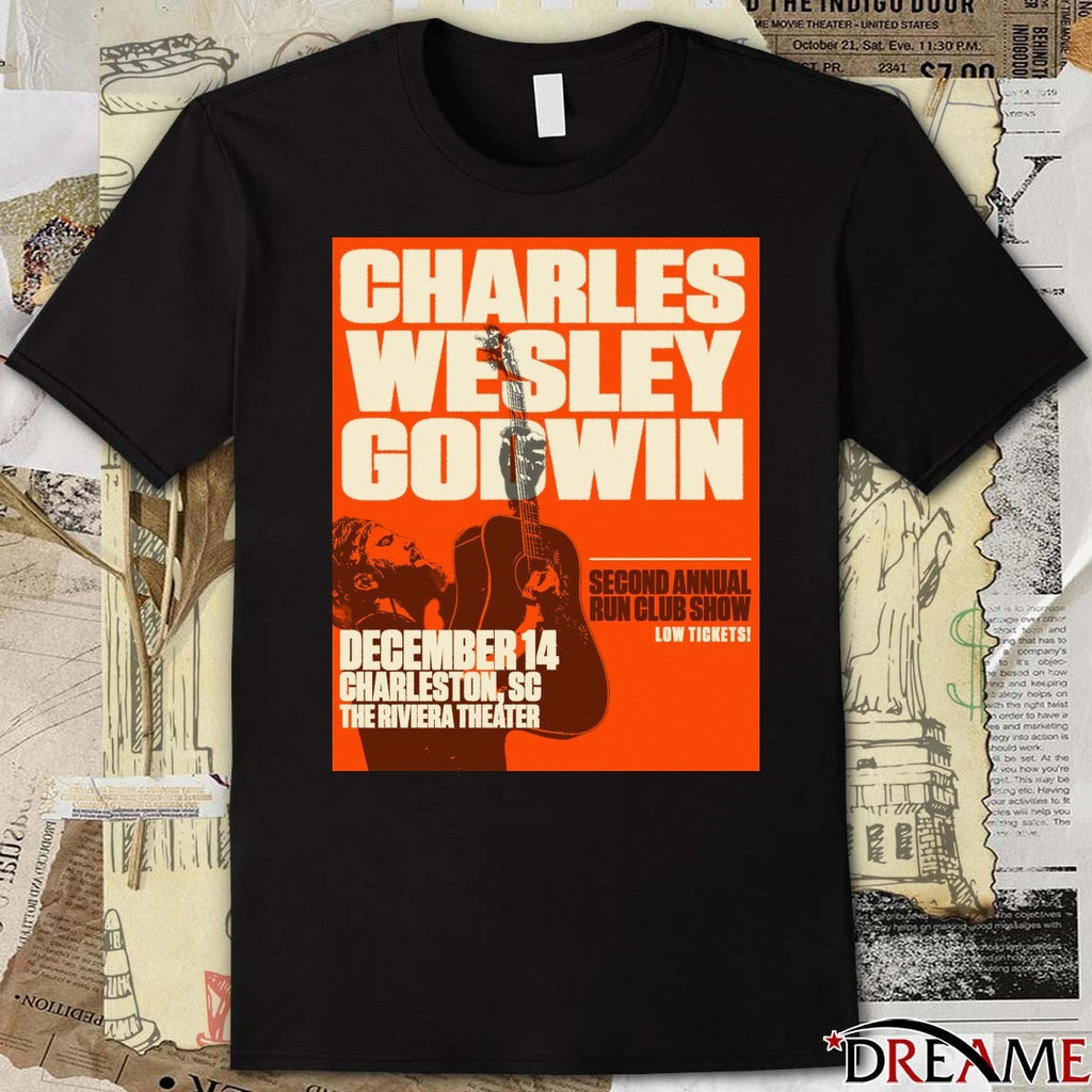 Poster Charles Wesley Godwin December 14 2025 Charleston SC The Riviera Theater Show t-shirt