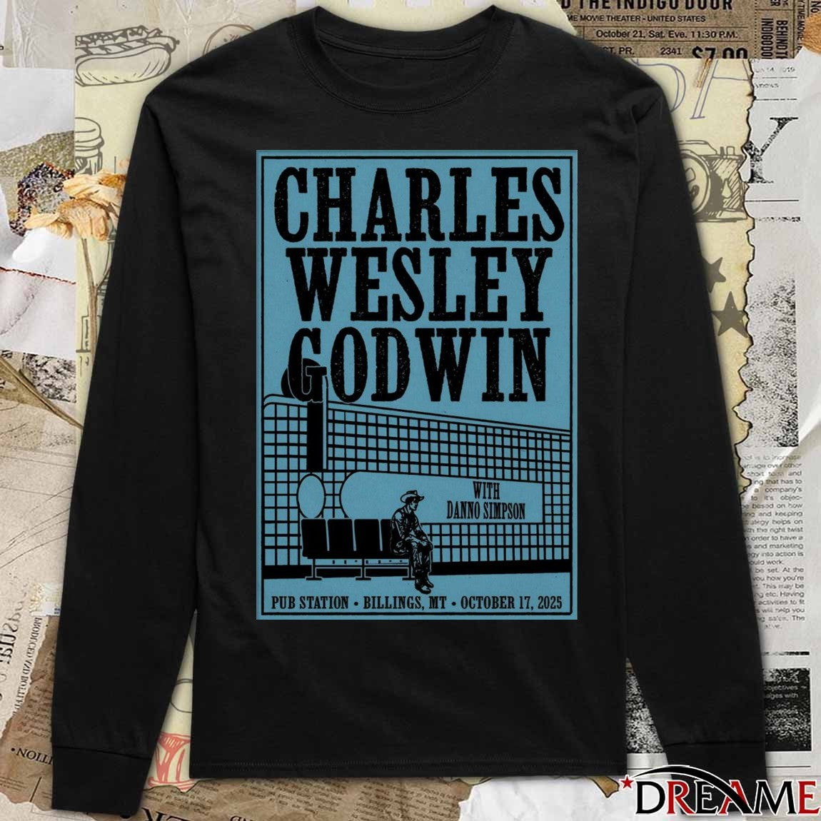 Poster Charles Wesley Godwin October 17 2025 Pub Station In Billings MT t-shirt