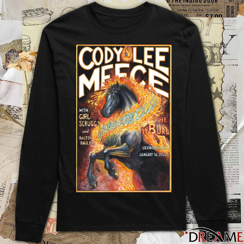 Poster Cody Lee Meece At The Burl Lexington KY On January 16 2026 t-shirt