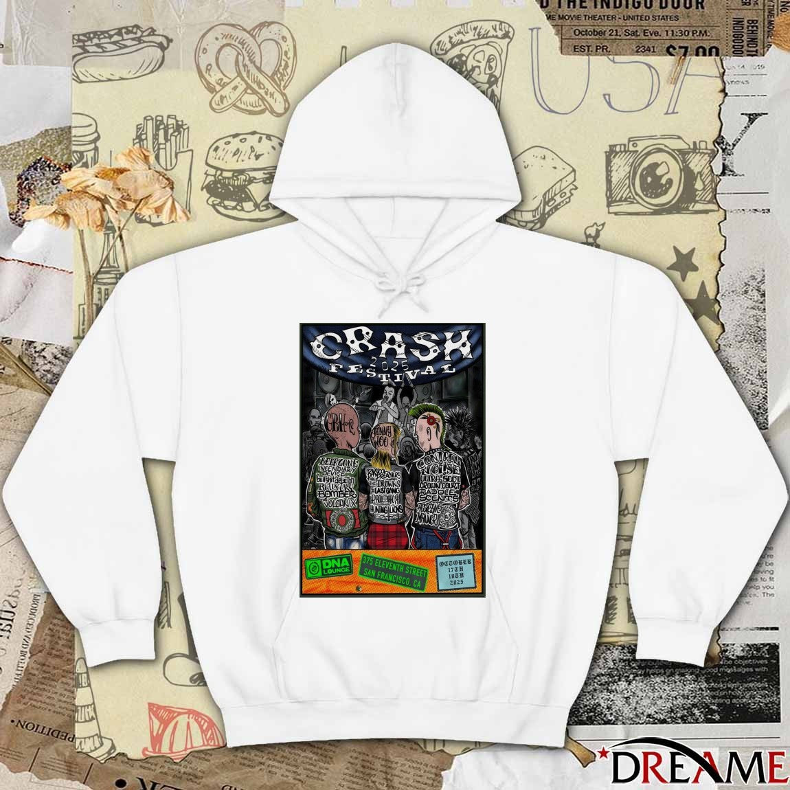 Poster Crash Festival San Francisco Shows On October 17-18 2025 t-shirt