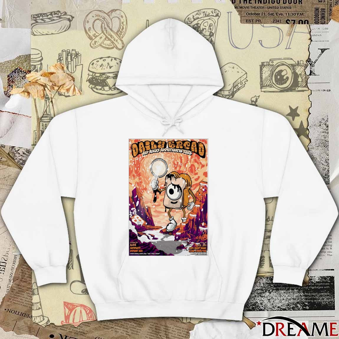 Poster Daily Bread Red Rocks Amphitheatre Shows On October 25-26 2025 t-shirt