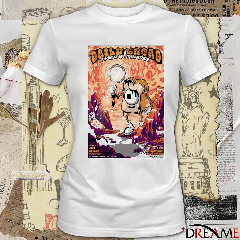 Poster Daily Bread Red Rocks Amphitheatre Shows On October 25-26 2025 t-shirt