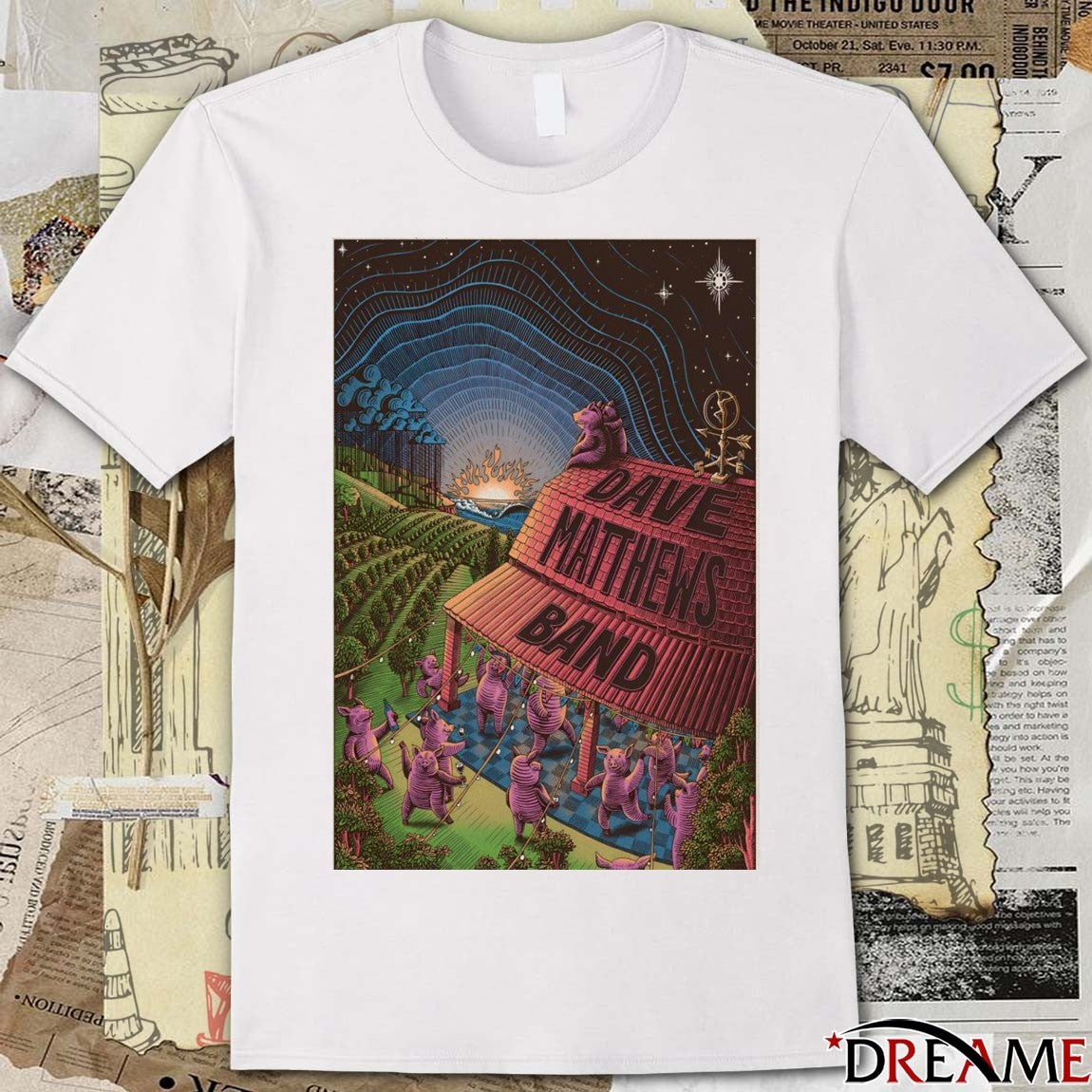 Poster Dave Matthews Band Song Pig Album 2025 t-shirt