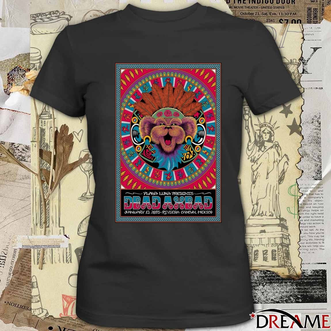 Poster Dead And Company January 13 2025 Riviera Cancun Mexico t-shirt