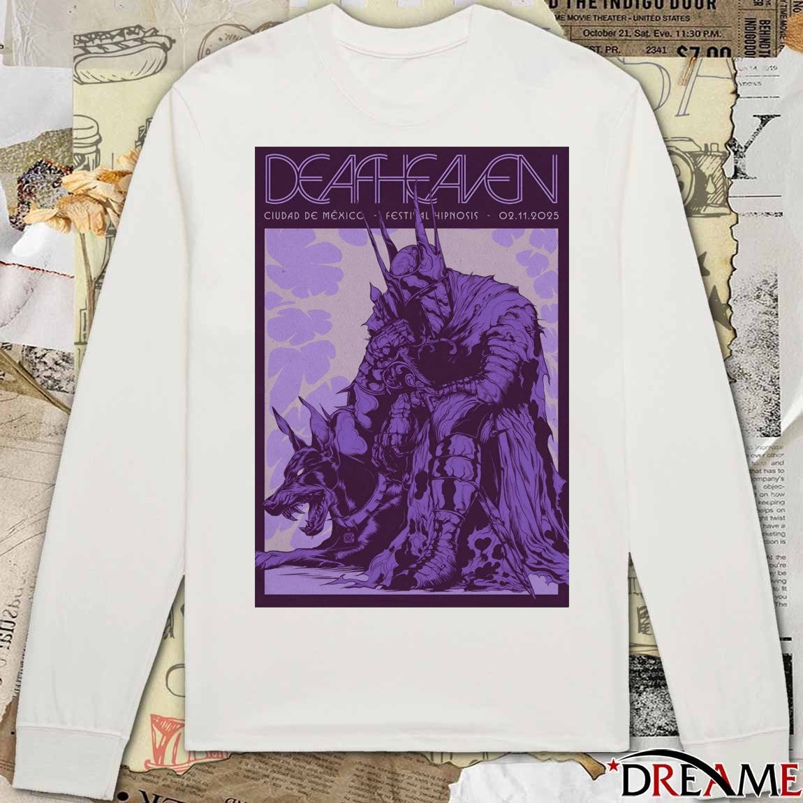 Poster Deafheaven November 2 2025 Ciudad De México Festival Hipnosis t-shirt