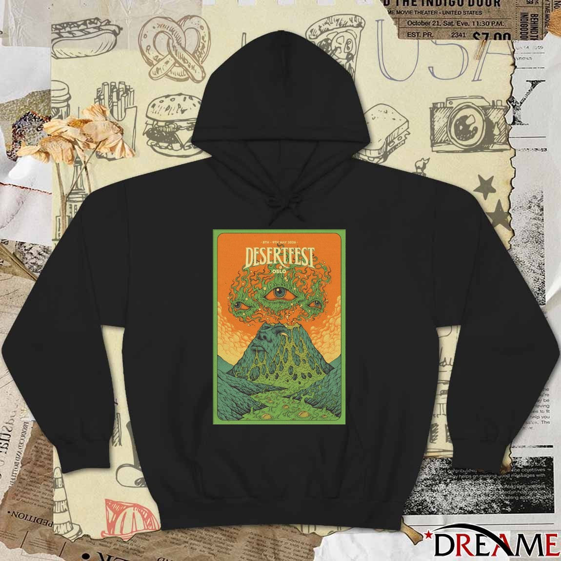 Poster Desertfest May 8-9 2026 Oslo Norway t-shirt