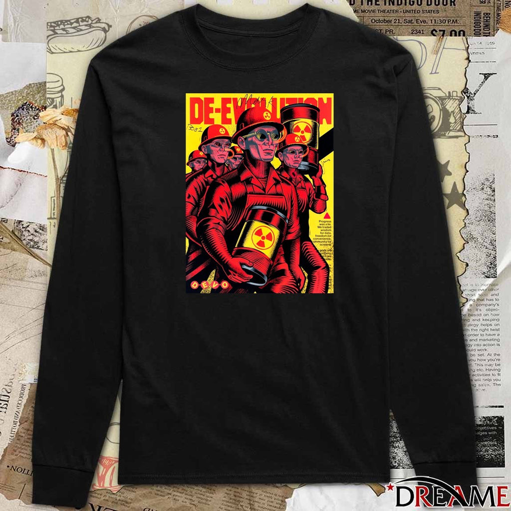 Poster Devo It Takes A Worried Man Signed 2025 t-shirt