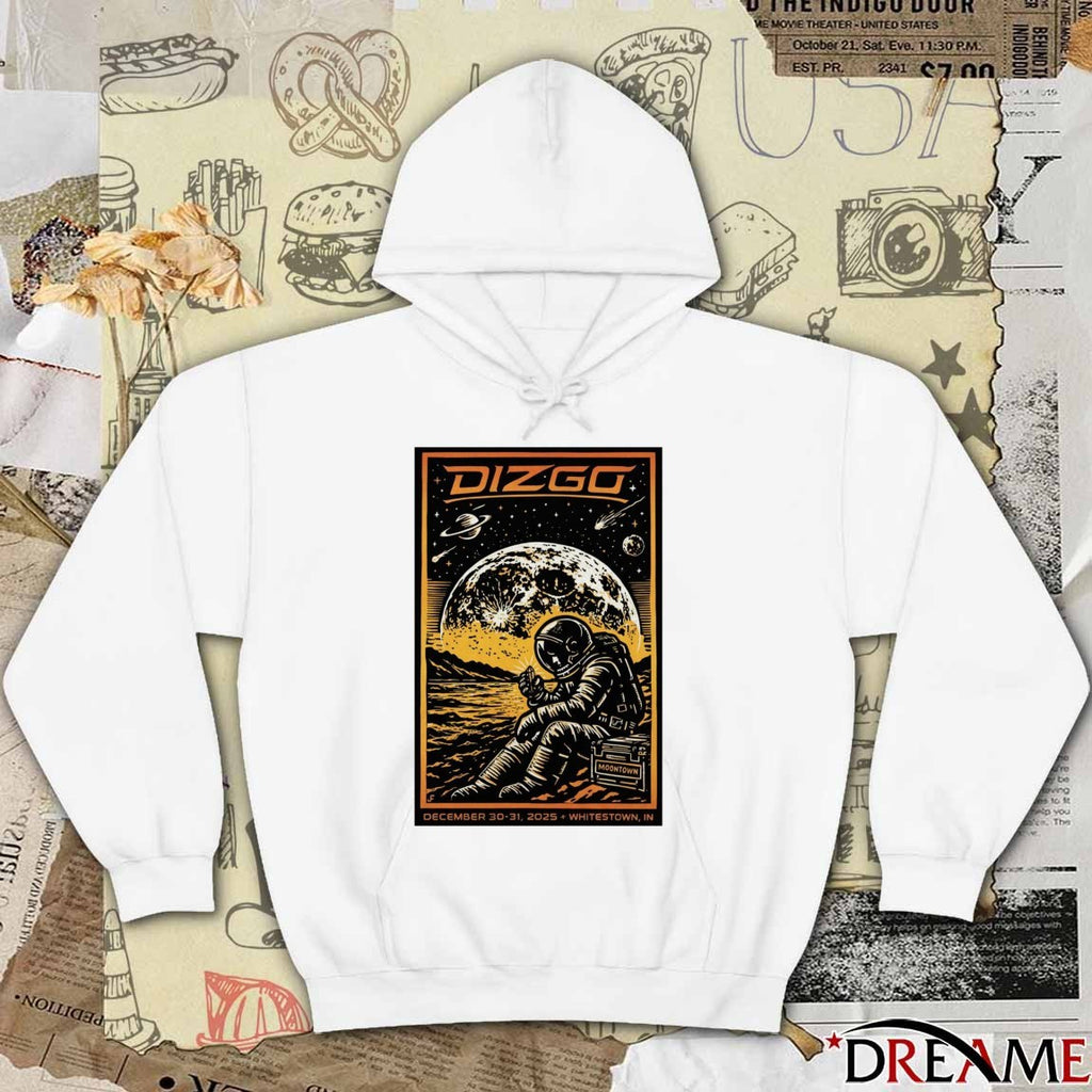 Poster Dizgo Band Indiana NYE December 30-31 2025 Whitestown IN t-shirt