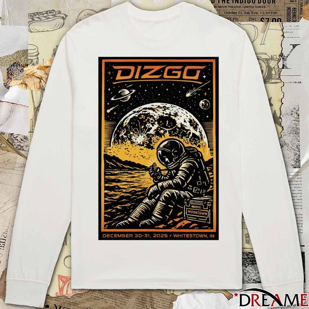 Poster Dizgo Band Indiana NYE December 30-31 2025 Whitestown IN t-shirt
