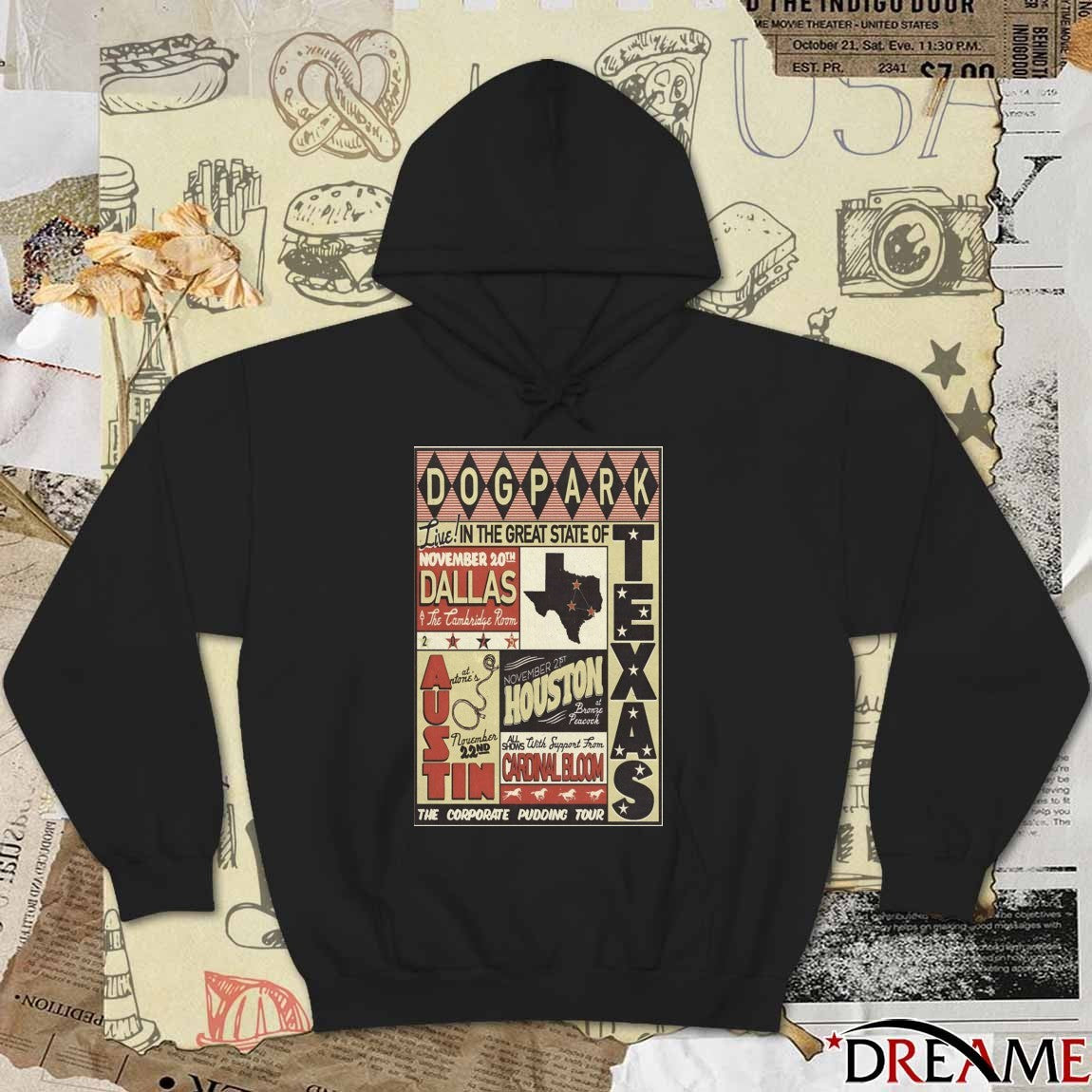 Poster Dog Park In Dallas TX On November 20 2025 At Cambridge Room t-shirt