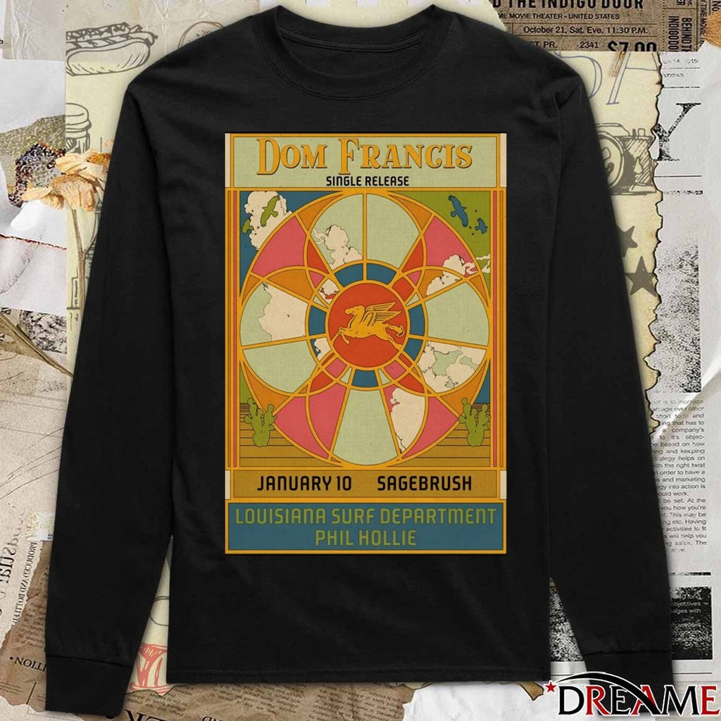 Poster Dom Francis Single Release January 10 2026 Austin TX t-shirt