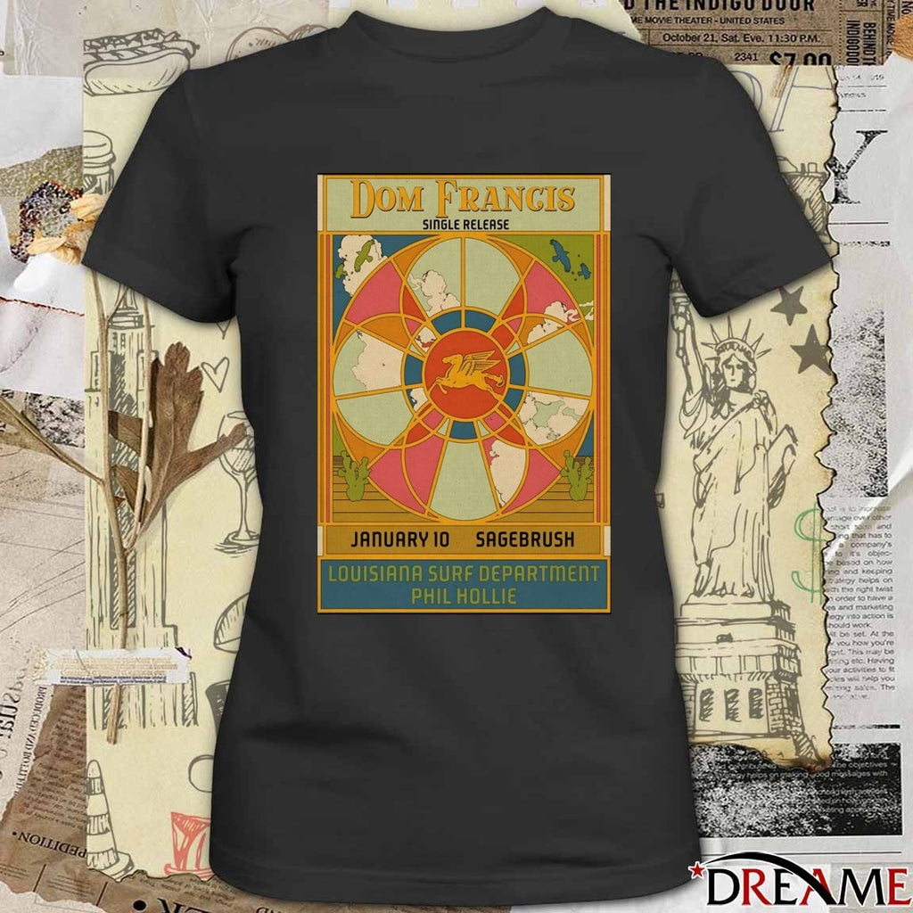 Poster Dom Francis Single Release January 10 2026 Austin TX t-shirt