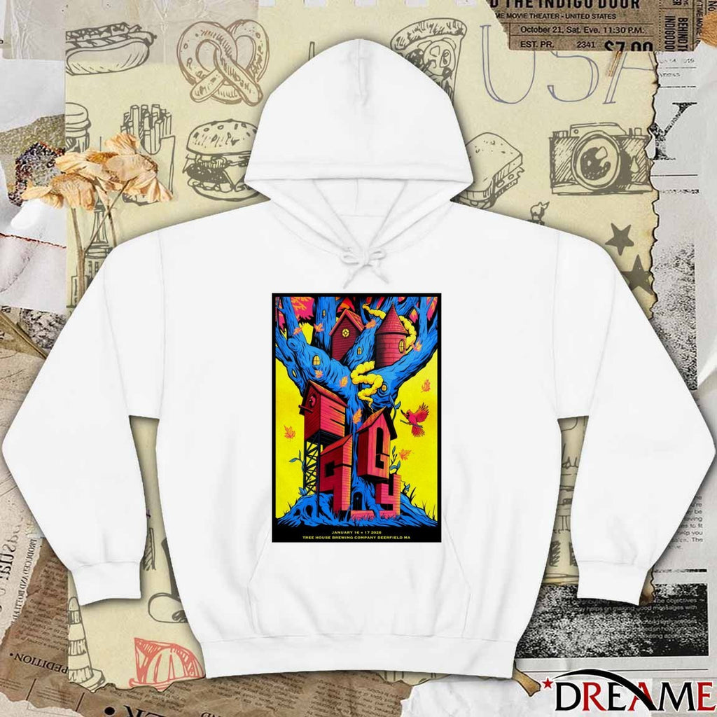 Poster Eggy South Tree House Brewing Company Deerfield MA January 16-17 2026 t-shirt