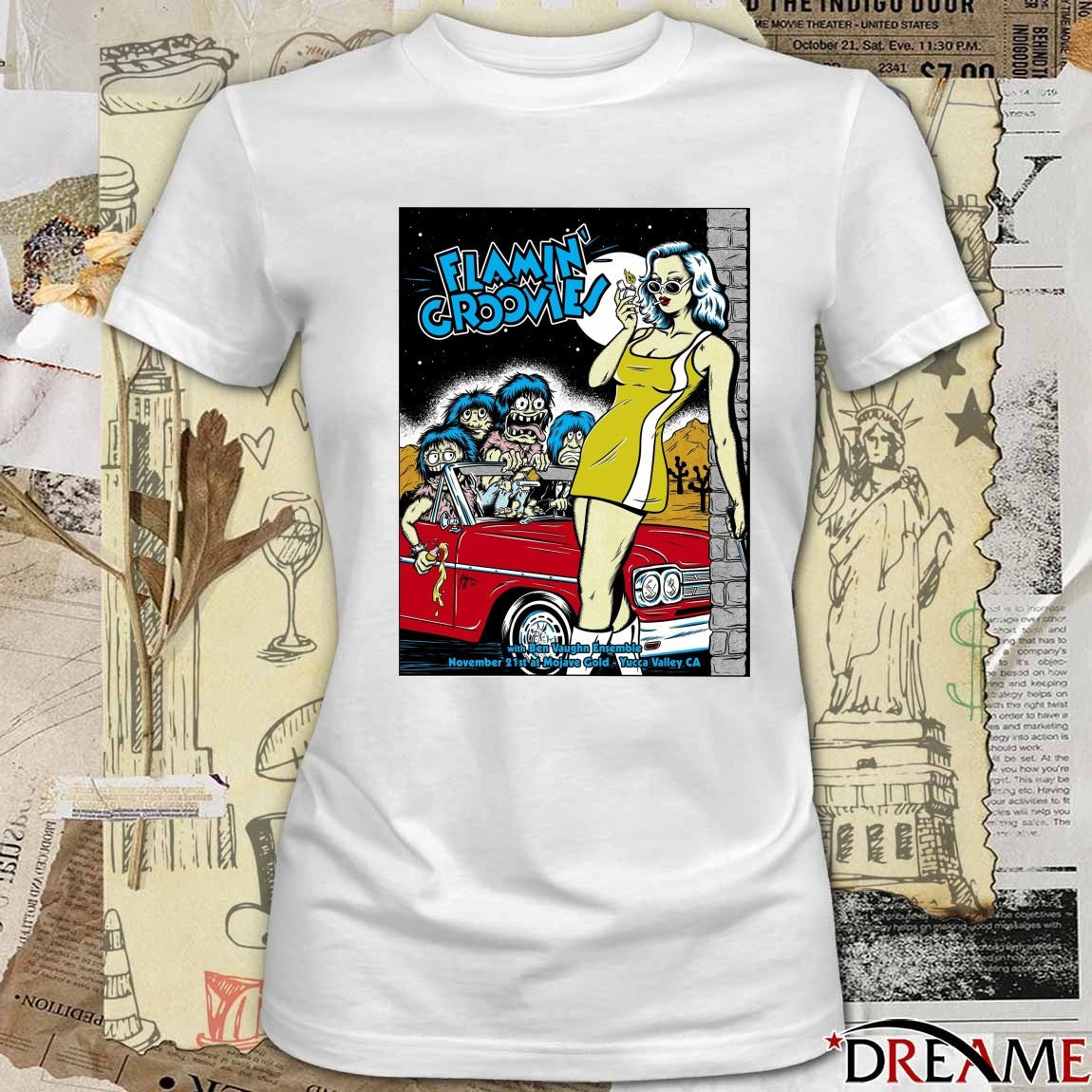 Poster Flamin’ Groovies And Ben Vaughn Ensemble At Mojave Gold On November 21 2025 t-shirt