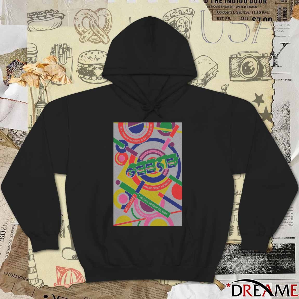 Poster Geese October 28 2025 The Fillmore San Francisco t-shirt