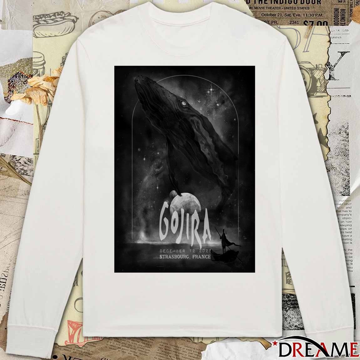 Poster Gojira December 12 2025 Zenith De Strasbourg France t-shirt