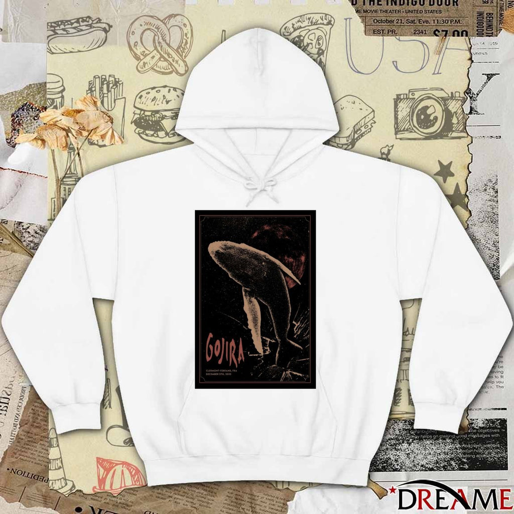 Poster Gojira December 5 2025 Clermont Ferrand FR t-shirt