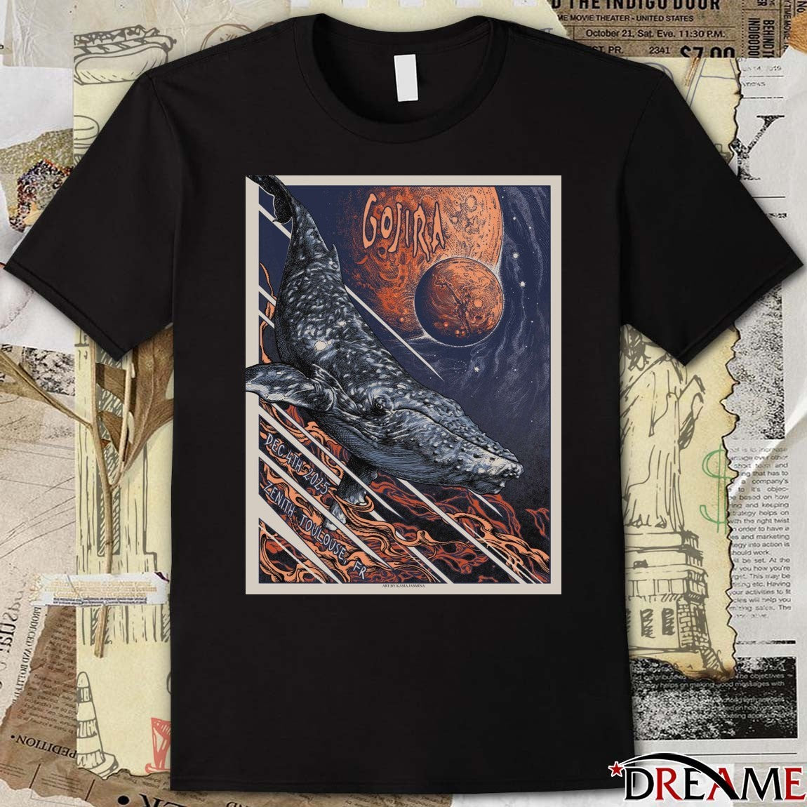 Poster Gojira Zenith Toulouse FR December 4Th 2025 t-shirt