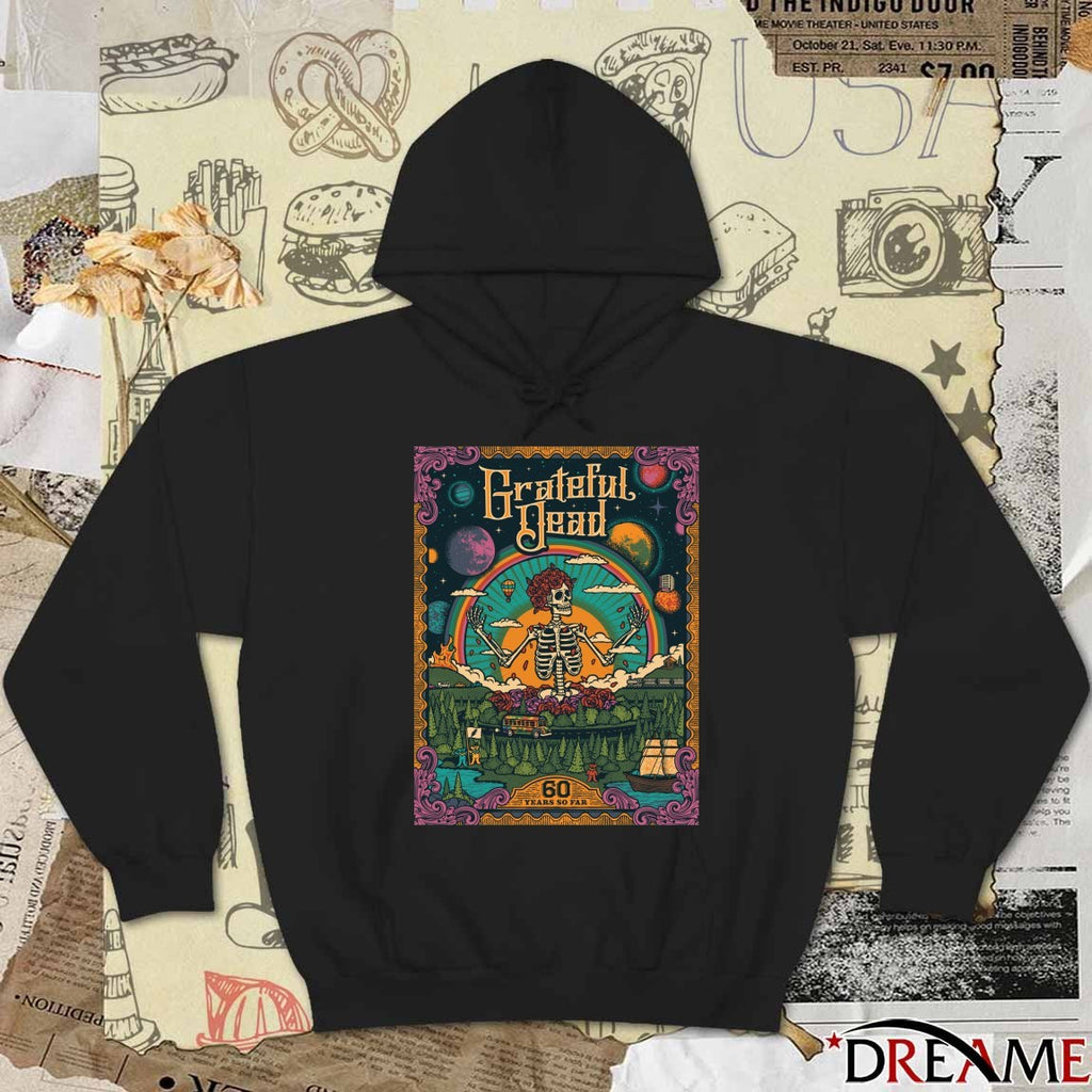 Poster Grateful Dead 60 Years So Far 1965-2025 t-shirt