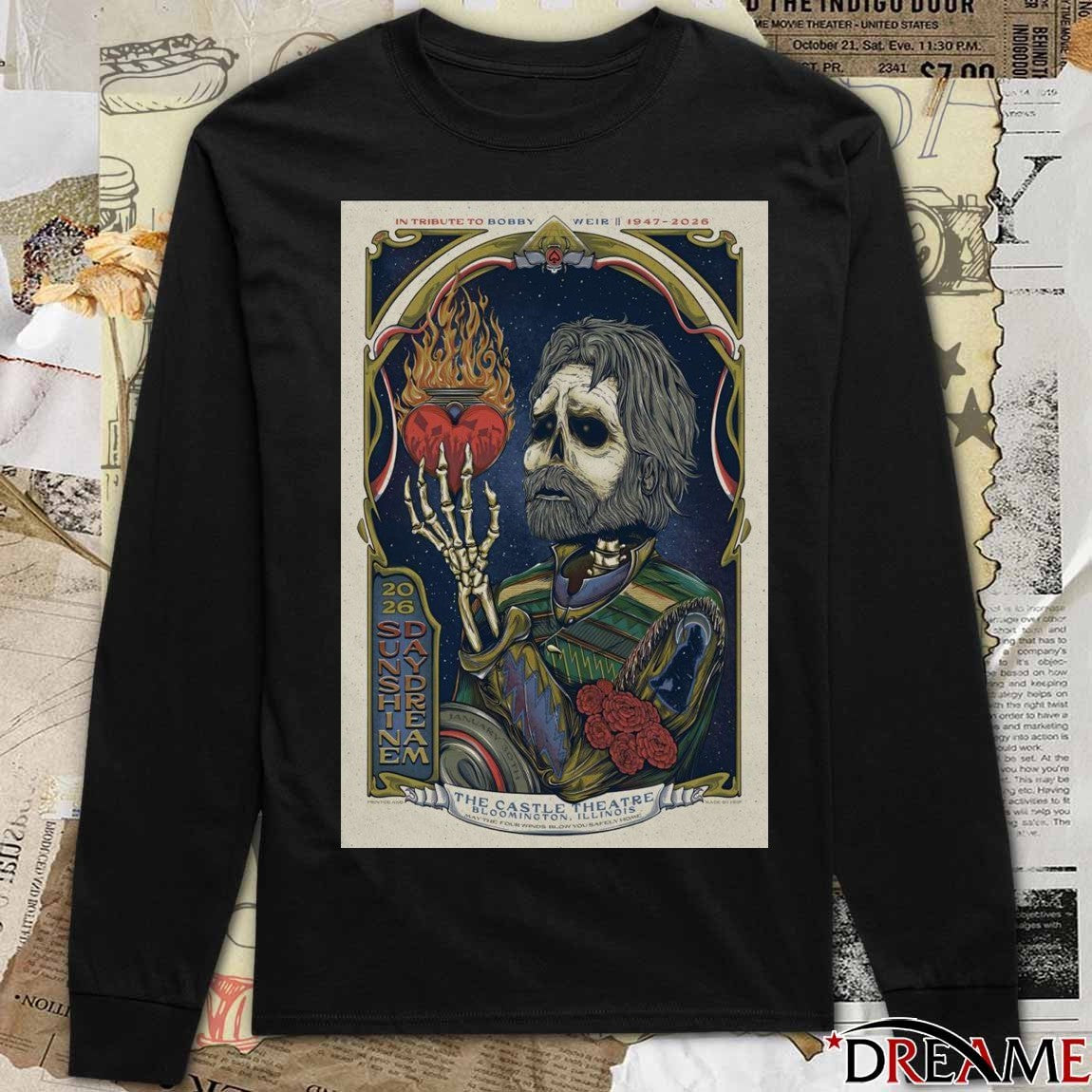 Poster Grateful Dead Bobby Weir The Castle Theatre Bloomington, IL January 30 2026 t-shirt