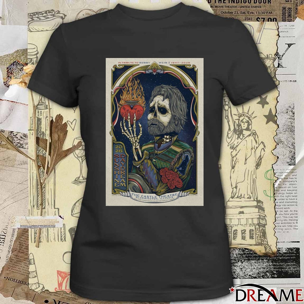 Poster Grateful Dead Bobby Weir The Castle Theatre Bloomington, IL January 30 2026 t-shirt