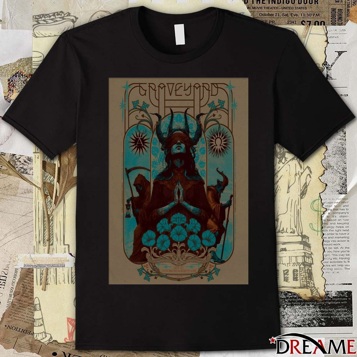 Poster Graveyard October 11 2025 Live At Backstage Munich Germany t-shirt