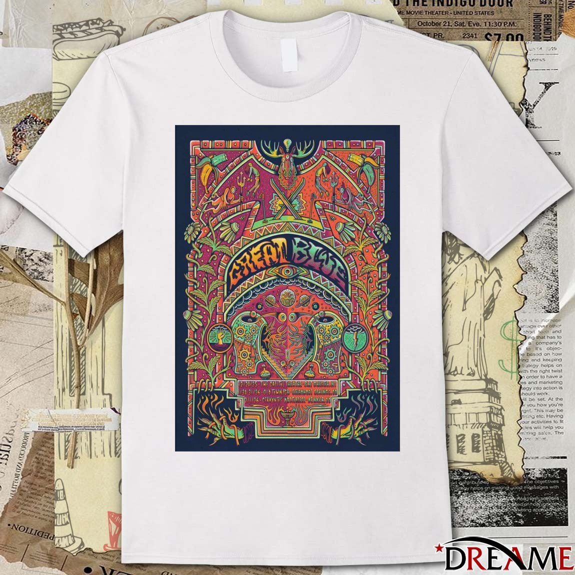 Poster Great Blue December 20 2025 The Capitol Theatre In Port Chester NY t-shirt