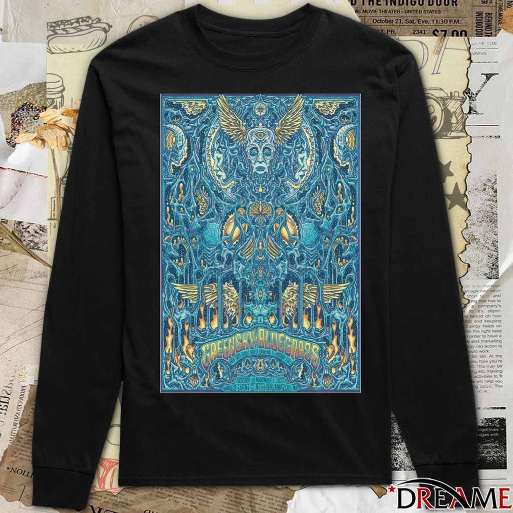 Poster Greensky Bluegrass October 31 2025 Kalamazoo Halloween Show t-shirt
