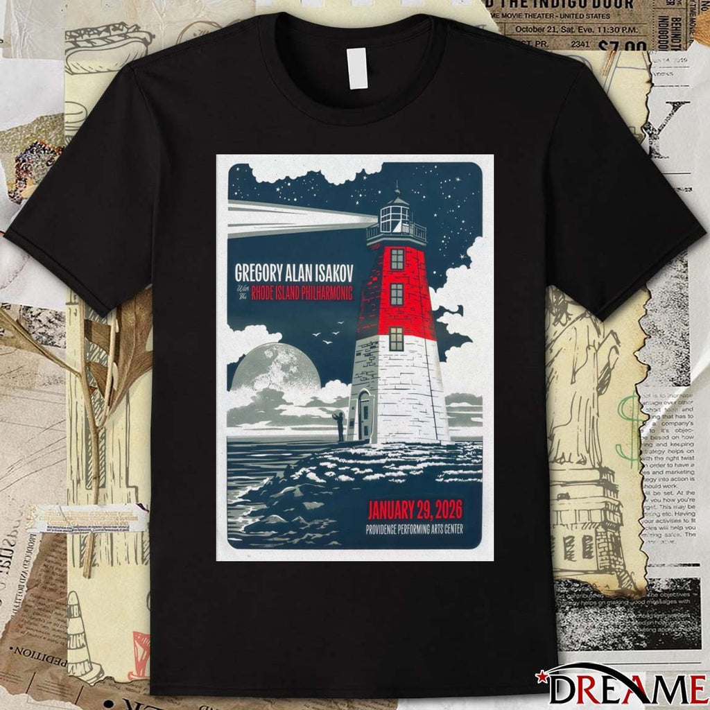 Poster Gregory Alan Isakov January 29 2026 Providence RI t-shirt