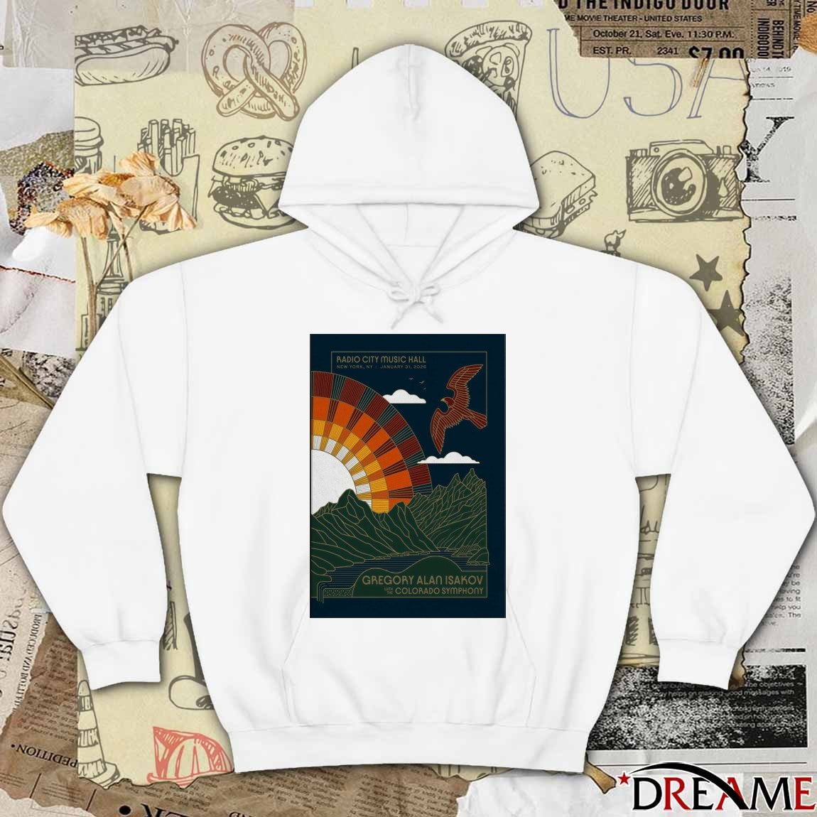 Poster Gregory Alan Isakov New York January 31 2026 Radio City Music Hall t-shirt