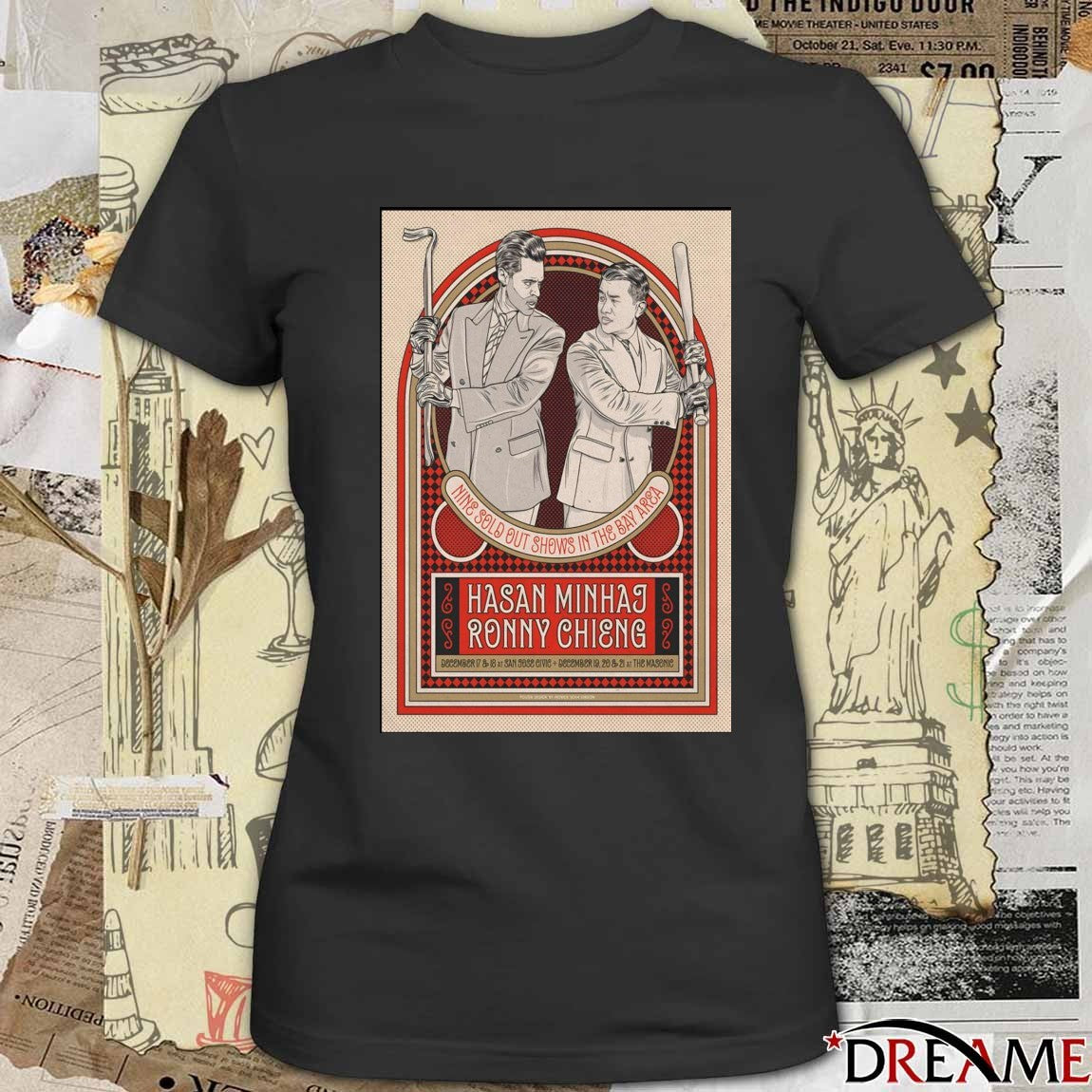 Poster Hasan Minhaj And Ronny Chieng California Tour December 17 – 18 2025 San Jose Civic t-shirt