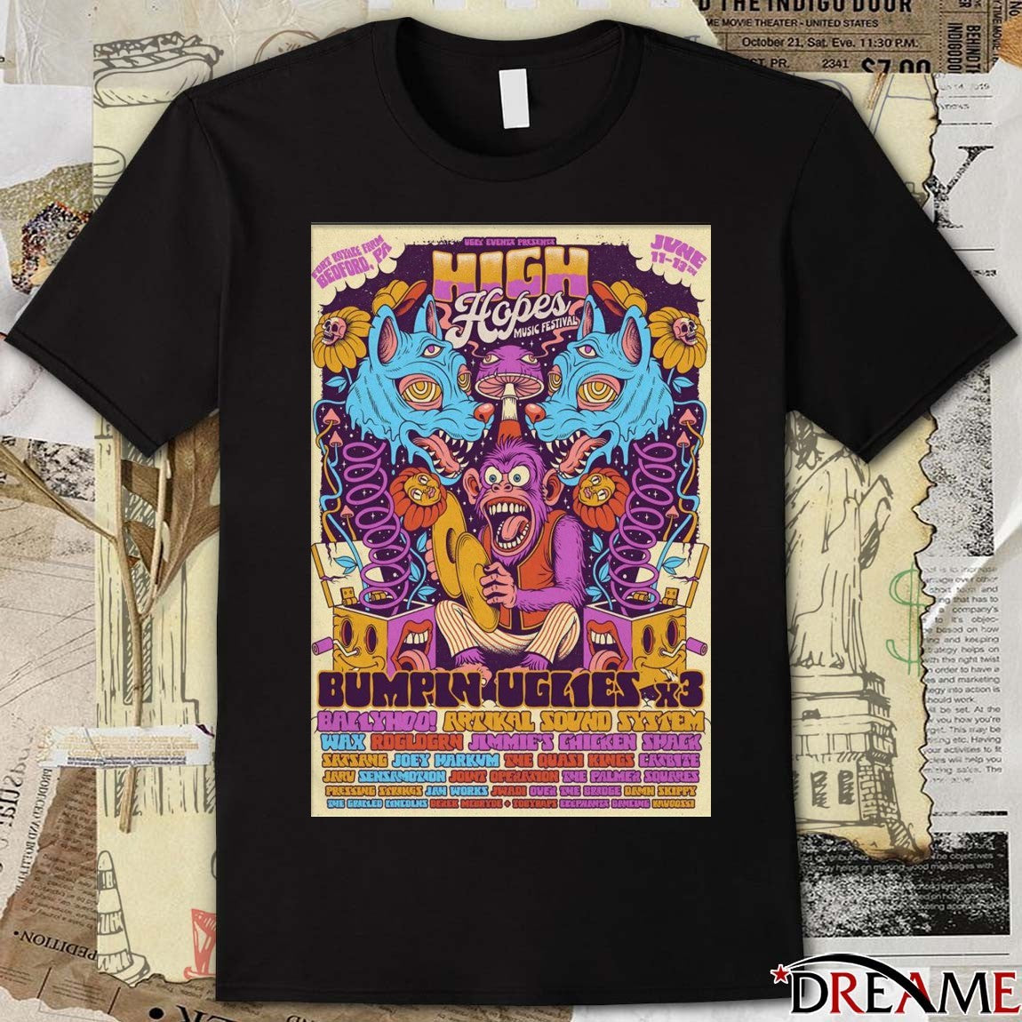 Poster High Hopes Music Festival Bedford PA June 11-13 2026 t-shirt