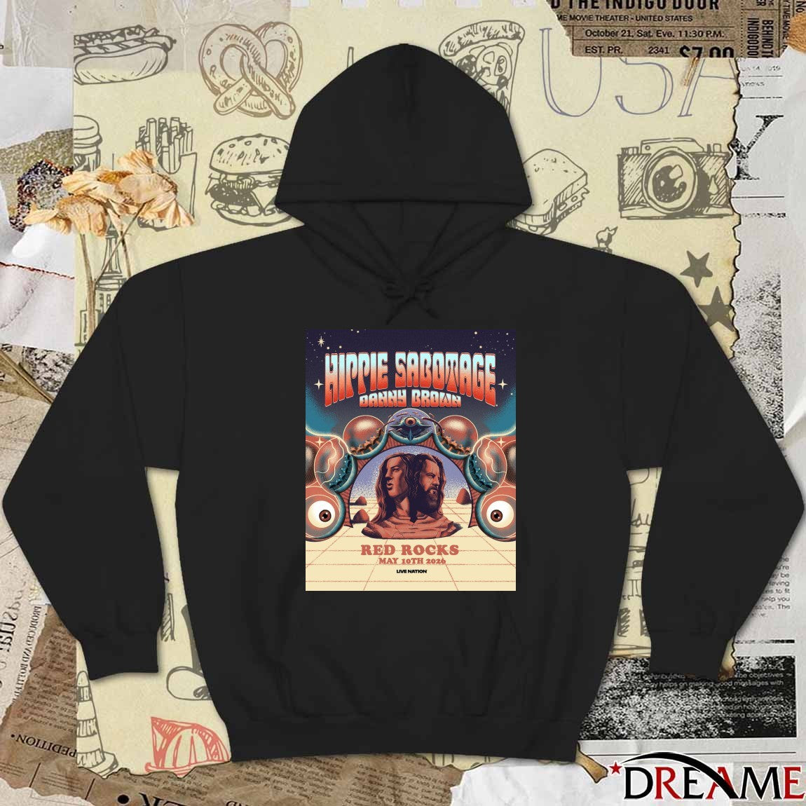 Poster Hippie Sabotage Red Rocks Amphitheatre 2026 In Morrison Colorado On May 10 t-shirt