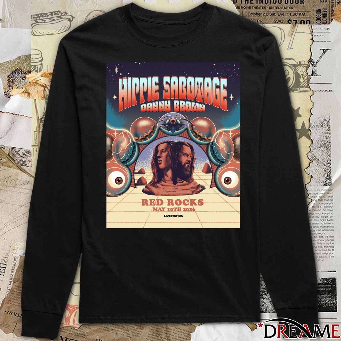 Poster Hippie Sabotage Red Rocks Amphitheatre 2026 In Morrison Colorado On May 10 t-shirt