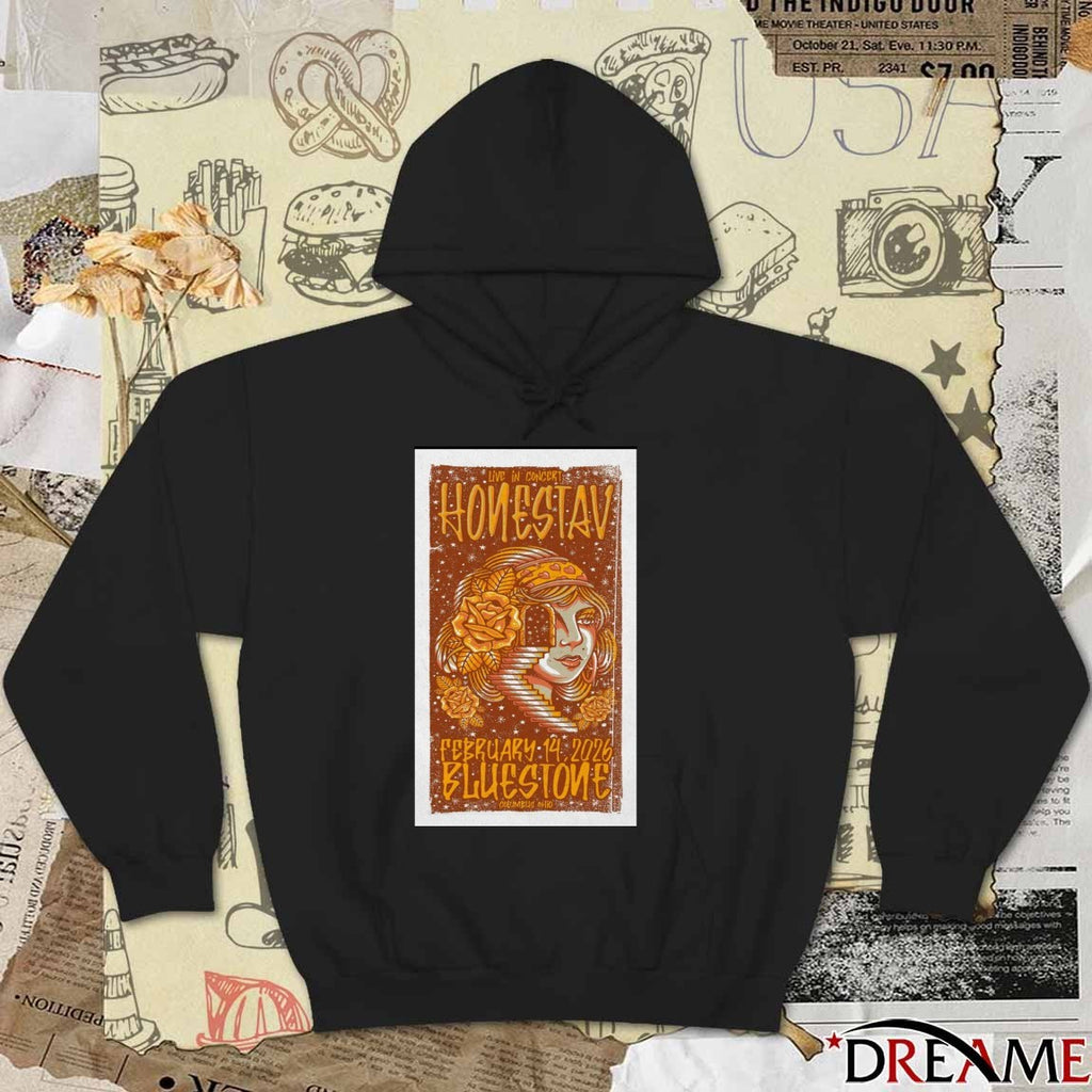 Poster Honestav February 14 2026 Bluestone Columbus OH t-shirt