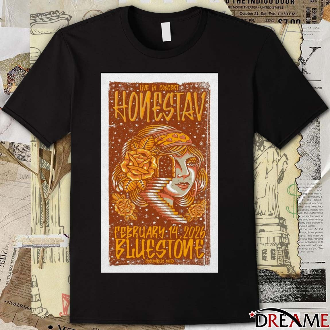 Poster Honestav February 14 2026 Bluestone Columbus OH t-shirt