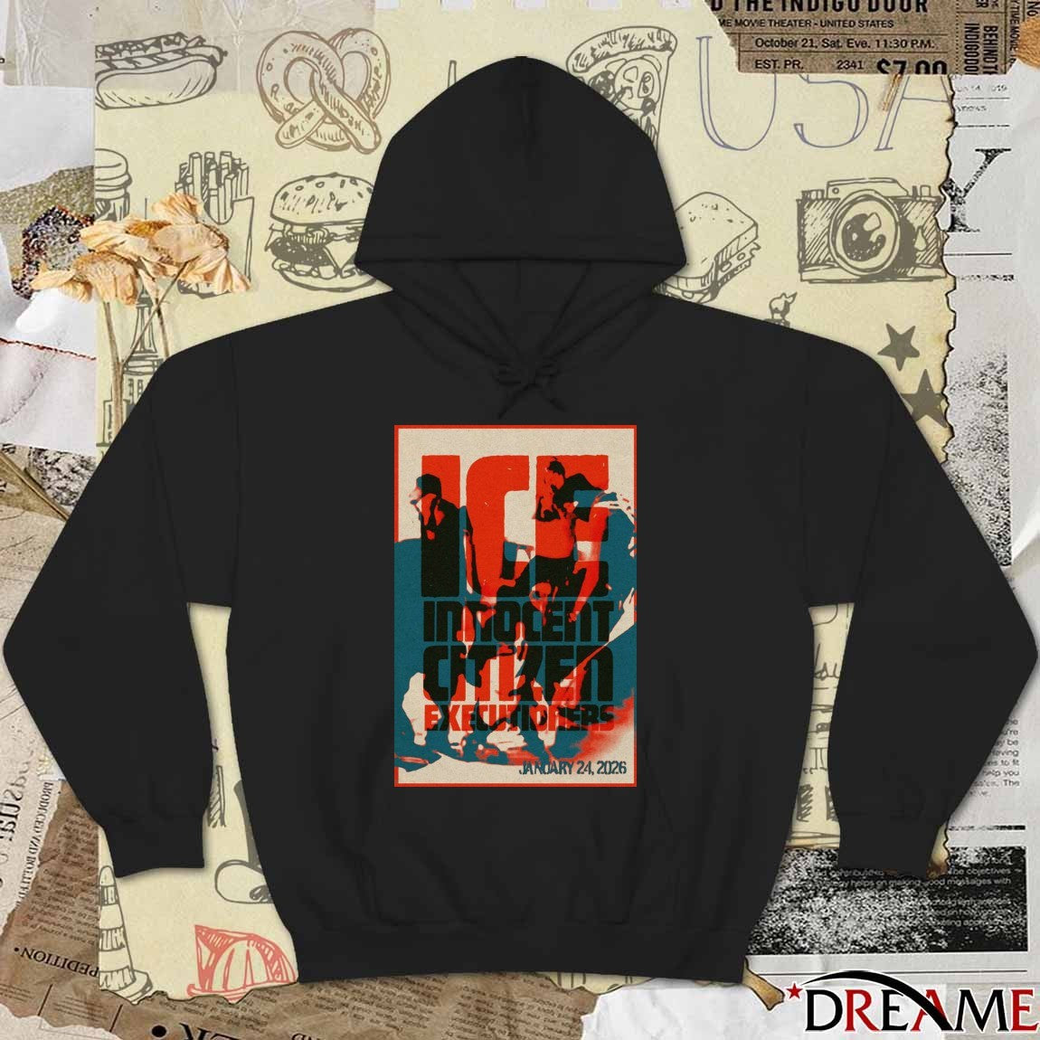 Poster Ice Innocent Citizen Executioners January 24 2026 t-shirt