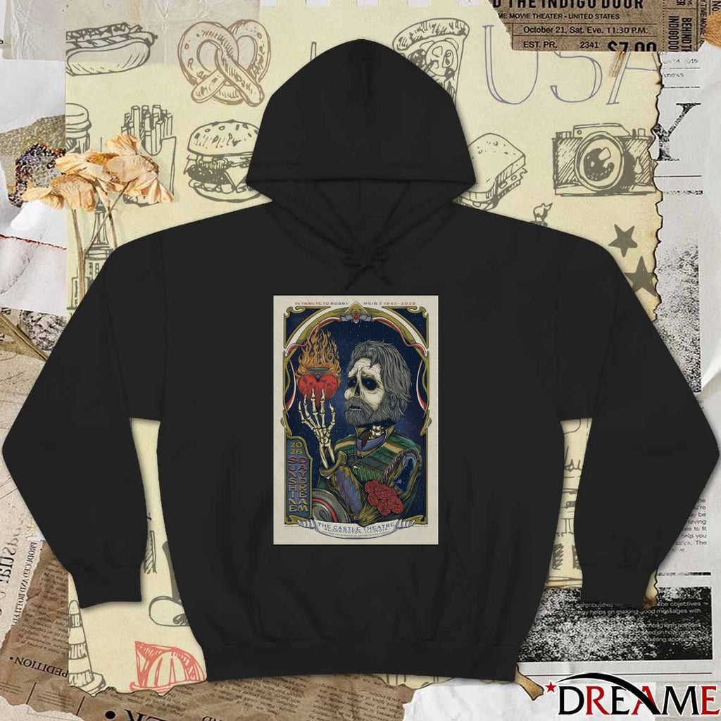 Poster In Tribute to Bobby Weir 1947-2026 Sunshine Daydream The Castle Theatre t-shirt