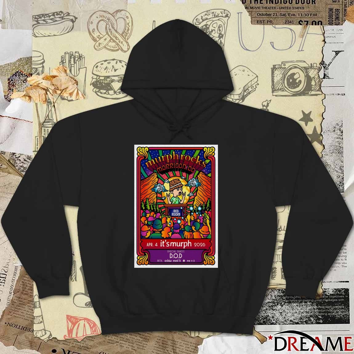 Poster Its Murph Red Rocks Amphitheatre Morrison April 4 2026 t-shirt