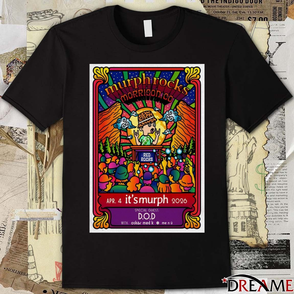 Poster Its Murph Red Rocks Amphitheatre Morrison April 4 2026 t-shirt