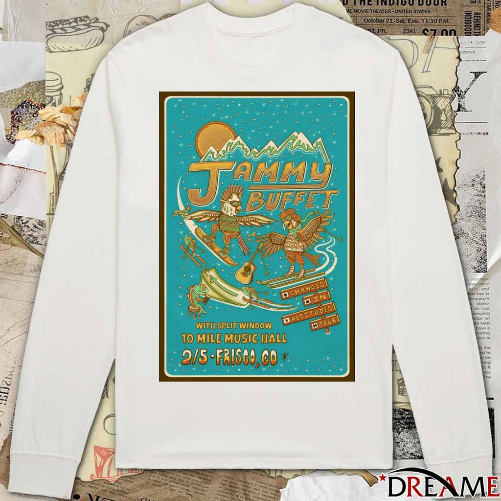 Poster Jammy Buffet February 5 2026 10 Mile Music Hall Frisco CO t-shirt